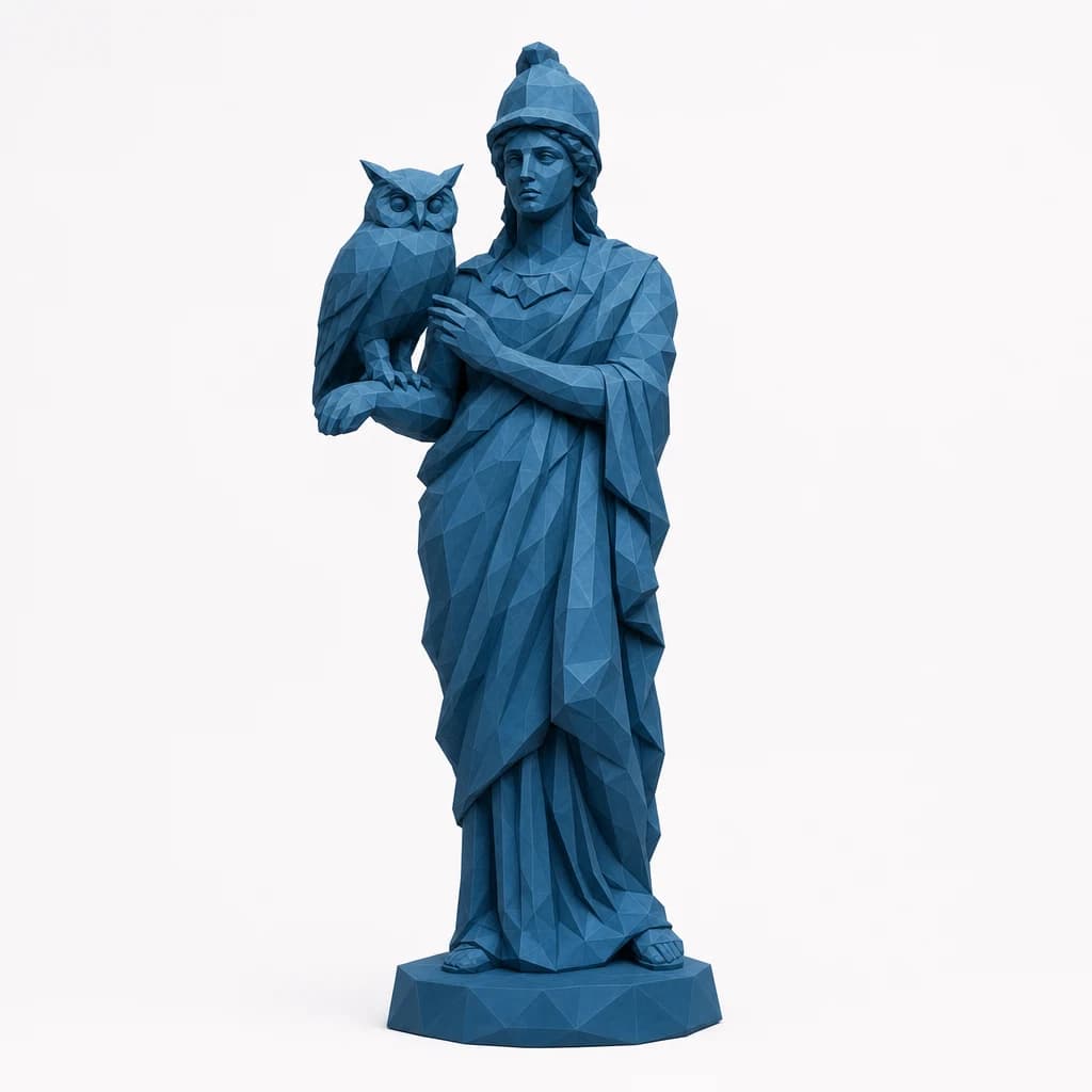 Athene mit ihrer Eule steht für Aufmerksamkeit und die laufende Pflege Ihrer Systeme.
